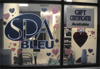 Spa Bleu, Inc.:: Store Window